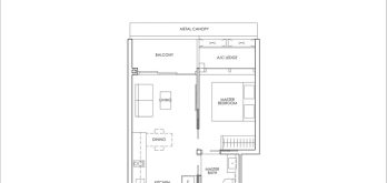 newport-residences-floor-plan-1-bedroom-type-A3-singapore
