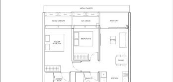 newport-residences-floor-plan-2-bedroom-premium-type-BP3-singapore